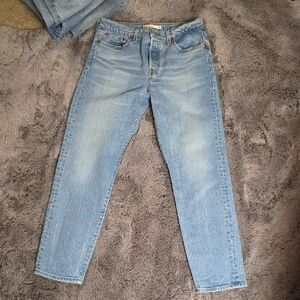 Levi's Light Blue Ankle Jeans